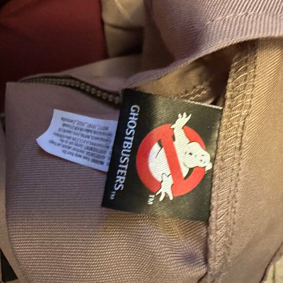 Ghostbusters Jumpsuit Halloween Costume Kids L 12/14 Cosplay Inflatable Backpack - Picture 12 of 13